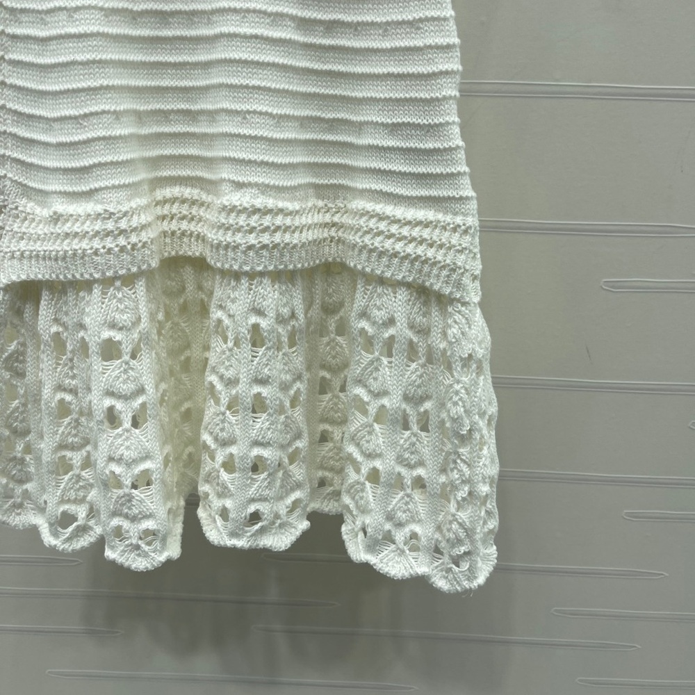 Miu Miu Ivory Crochet Strapless Dress - Picture 6 of 9